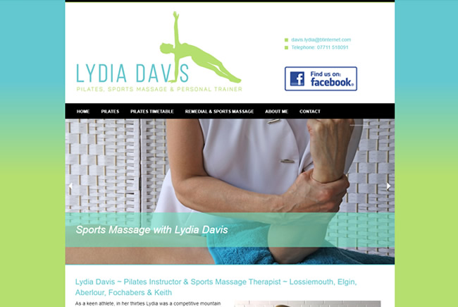 Lydia Davis - Pilates, sports massage, therapy